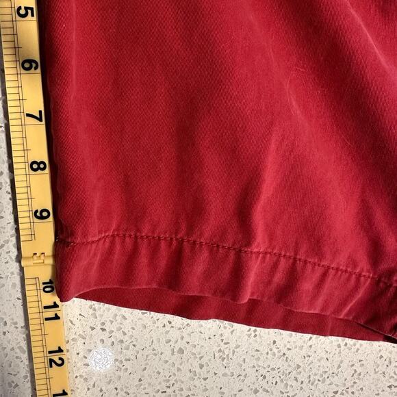 Vintage American Eagle Men Longboard Shorts Size 32 Brick Red 10” Inseam Casual - Picture 9 of 9